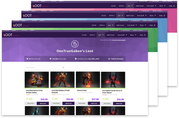 Get your own Loot Shop and fully customize it!